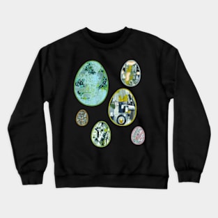 Art Acrylic artwork abstract Easter Egg Crewneck Sweatshirt